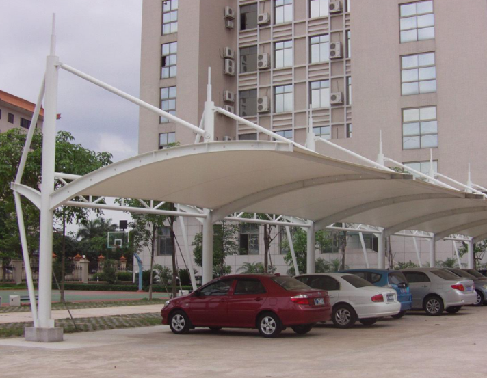 合肥膜結構車棚廠家PTFE膜材什么特點？
